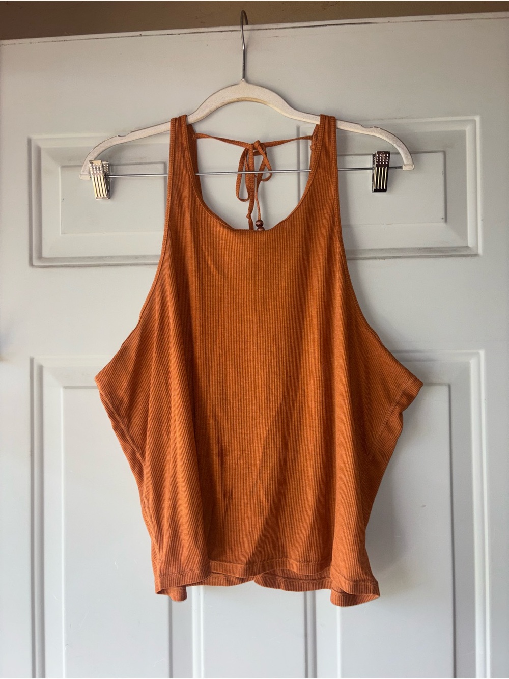 PrAna brown ribbed tank size S